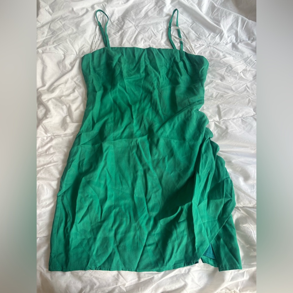 Lovers + Friends Vibrant Green Mini Dress